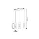 Rabalux Visilica Ronno E27 3x MAX 25W crna (72053) - 72053