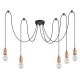 Rabalux Visilica Dollien E27 5x MAX 60W mat crno (72075) - 72075