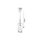 Rabalux Visilica Lissandra E27 1x MAX 40W mat crno (72101) - 72101
