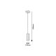 Rabalux Spot rasveta Toras GU10 1X MAX 5W hrast (72121) - 72121-1-1