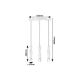 Rabalux Visilica Braulia GU10 3x MAX 50W bukva (72133) - 72133