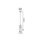 Rabalux Visilica Tanno E27 1x MAX 25W hrast (72141) - 72141-1-1