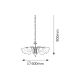Rabalux Luster Rafaella E14 5x MAX 40W zlatna (7235) - 7235