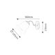 RABALUX Zidna lampa Fabiola E27 40W - 7259