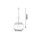 RABALUX Luster Fabiola antik bela, E27 40W - 7261