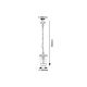 Rabalux Spoljna visilice Savano E27 1x MAX 40W antracit siva (7268) - 7268