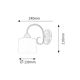 Rabalux Zidna lampa Edith E27 1x MAX 60W antik mesing (7274) - 7274