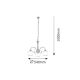 Rabalux Luster Edith E27 3x MAX 60W antik mesing (7275) - 7275
