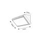 Rabalux Spoljna zidna rasveta Rapla LED 12W crna (7282) - 7282
