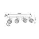Rabalux Spot rasveta Aberama E14 4X MAX 10W crna (73004) - 73004