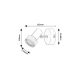 Rabalux Spot rasveta Konrad GU10 1x MAX 50W mat crno (73011) - 73011