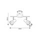 Rabalux Spot rasveta Konrad GU10 2x MAX 50W mat crno (73012) - 73012