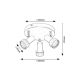 Rabalux Spot rasveta Konrad GU10 3x MAX 50W mat crno (73013) - 73013