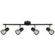 Rabalux Spot rasveta Konrad GU10 4x MAX 50W mat crno (73014) - 73014
