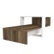 HANAH HOME Sto za dnevnu sobu Chain White Walnut - 195151
