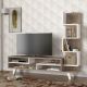 HANAH HOME TV komoda Isabel, krem/bela - 731WAT3017