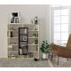 HANAH HOME Polica za knjige Ample, tamnobraon/bela - 731WAT3604