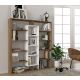 HANAH HOME Polica za knjige Ample, braon/bela - 731WAT3605