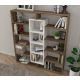 HANAH HOME Polica za knjige Ample, braon/bela - 731WAT3605