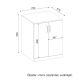 HANAH HOME Ormar za kupatilo Benito Alt, bela - 731WAT3911
