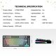 Tastatura Mehanicka Gaming Fantech MK913 RGB Atom PRO83 Wireless Mercury (blue switch) - 214344