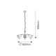 RABALUX Luster Colette crna, E14 40W - 7367