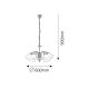 Rabalux Luster Francesca E14 5x MAX 40W bronzana (7375) - 7375