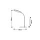 Rabalux Stona lampa Adelmo LED 10W crna (74007) - 74007