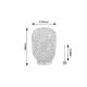 Rabalux Stona lampa Alinafe E14 1x MAX 25W natur (74016) - 74016