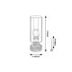 Rabalux Stona lampa Tanno E27 1x MAX 25W hrast (74120) - 74120
