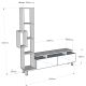 HANAH HOME TV komoda Tulip, bela/braon - 745DCD3012