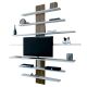 HANAH HOME TV komoda Zebra, bela/braon - 745DCD3020
