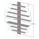 HANAH HOME TV komoda Zebra, bela/braon - 745DCD3020