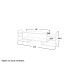 HANAH HOME TV komoda Sema, bela/ braon - 745DCD3047