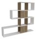 HANAH HOME Polica za knjige Karlin, bela/braon - 745DCD3608