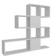 HANAH HOME Polica za knjige Karlin, bela - 745DCD3609