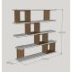 HANAH HOME Polica za knjige Wind, braon/bela - 745DCD3619