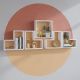 HANAH HOME Zidna polica Elitra, bela - 746JUG1603