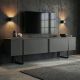 NORDURE TV komoda Onera, antracit/crna - EP3058096