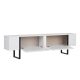 NORDURE TV komoda Onera, bela/crna - EP3058099