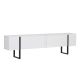 NORDURE TV komoda Onera, bela/crna - EP3058099