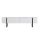 NORDURE TV komoda Onera, bela/crna - EP3058099
