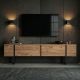 NORDURE TV komoda Onera, braon/crna - EP3058111
