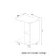 HANAH HOME Konzolni sto General, bela - 756FRN2809