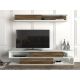 HANAH HOME TV komoda Manyetik, bela/braon - 756FRN3039