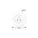 Rabalux Dekorativna rasveta Dembo LED 139W bela (76012) - 76012