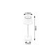 Rabalux Stona lampa Taena LED 4W srebrna (76013) - 76013
