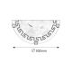 Rabalux Zidna lampa Etrusco E27 1x MAX 60W belo staklo - alabaster (7647) - 7647