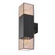Rabalux Spoljna zidna rasveta Loanda E27 2x MAX 60W crna (77081) - 77081