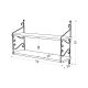 HANAH HOME Zidna polica Seramoni 2'li, bela/crna - 775DCM1676
